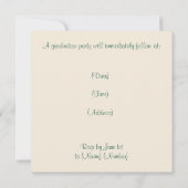 Einladung von Abschlüssen (Rückseite)