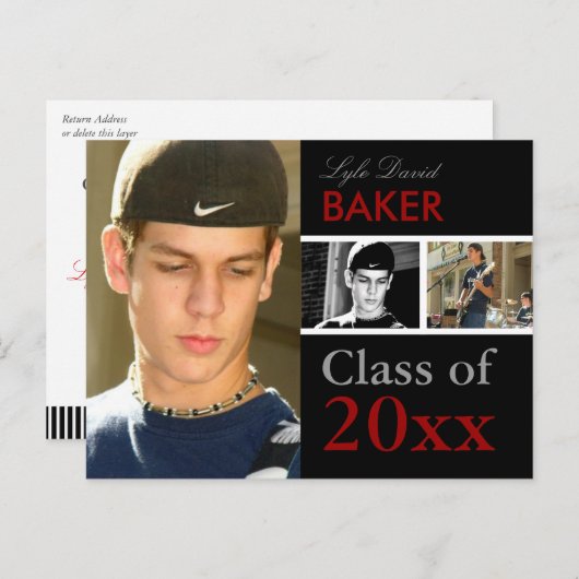 EINLADUNG VON Abschlüssen | ANKÜNDIGUNGSTUFE (Vorne/Hinten)