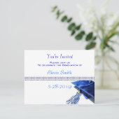 Einladung von Abschlüssen - Blue Cap und Tassel II (Stehend Vorderseite)