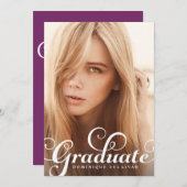 Einladung von Abschlüssen für das Whimsical Script (Vorne/Hinten)