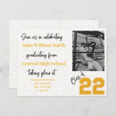 Einladung von Abschlüssen - Postkarte (keine Umsch (Vorne/Hinten)