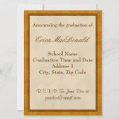 Einladung von Abschlüssen zur Pflege (Rückseite)