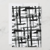 Einladung von abstrakt Boho (Rückseite)