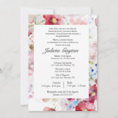 Einladung von Acuarela quinceñera (Vorderseite)