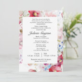 Einladung von Acuarela quinceñera (Stehend Vorderseite)