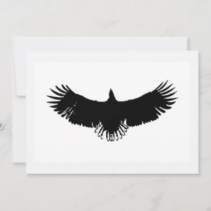 Einladung von Adlerfliegen zur Silhouette