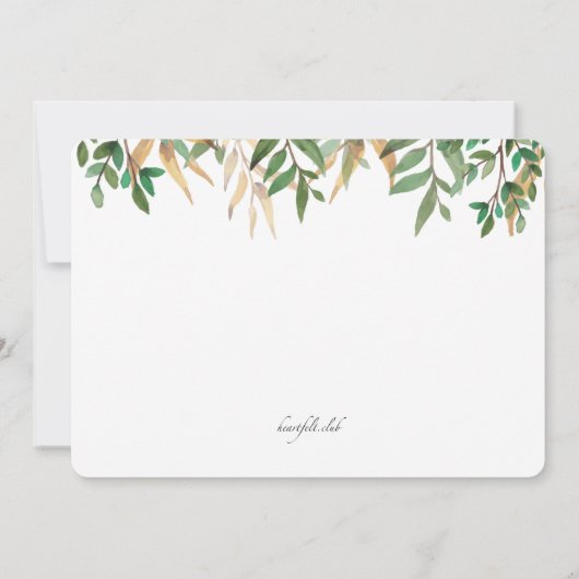 Einladung von Adorable Forest Animals (Rückseite)