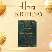 Einladung von Adult Joint Double Birthday Gala