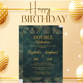 Einladung von Adult Joint Double Birthday Gala