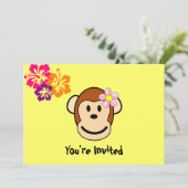 Einladung von Affen Tropical Blume (Stehend Vorderseite)