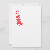 Einladung von Affen zum Jahrestag der Liebe (Rückseite)