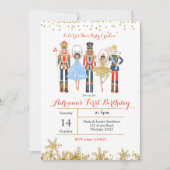 Einladung von African Nutcracker Winter zum Geburt (Vorderseite)