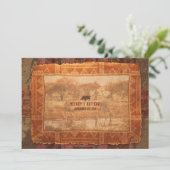 Einladung von African Safari zur Hochzeit (Stehend Vorderseite)