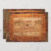 Einladung von African Safari zur Hochzeit (Vorne/Hinten)