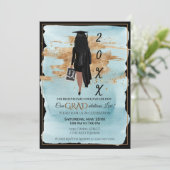 Einladung von afroamerikanischen Abschlüssen (Lt S (Stehend Vorderseite)