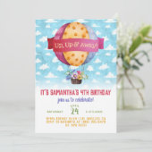 Einladung von Air Balloon zum Geburtstag (Stehend Vorderseite)