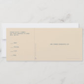 Einladung von Airmail Boarding Pass Hochzeit (Rückseite)