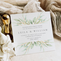 Einladung von Airy Botanical Wedding | Platz