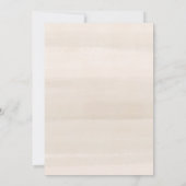 Einladung von Alabaster Floral Frame Hochzeit (Rückseite)