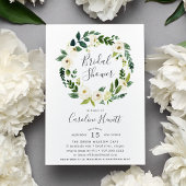 Einladung von Alabaster Wreath Bridal Shower