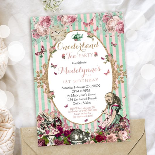 Einladung von Alice in Onederland zum 1. Geburtsta