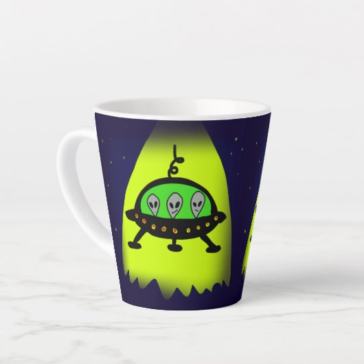 Einladung von Alien Milchtasse (Linke Ecke)