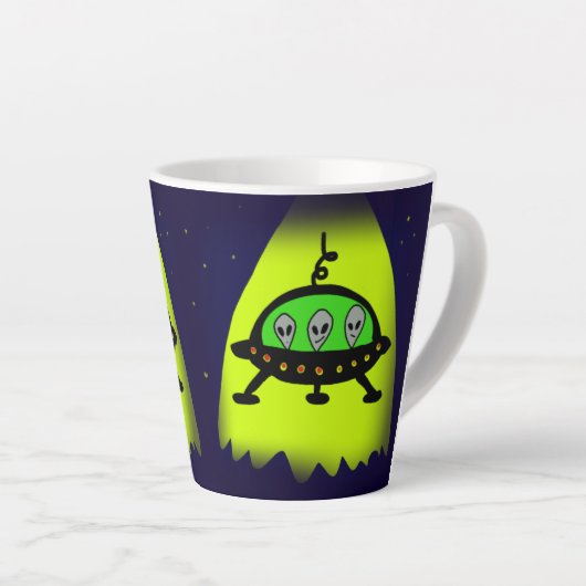 Einladung von Alien Milchtasse (Rechte Ecke)