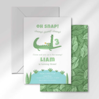 Einladung von Alligator Birthday