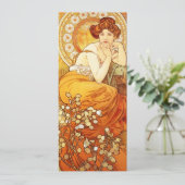 Einladung von Alphonse Mucha Topaz (Stehend Vorderseite)