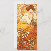 Einladung von Alphonse Mucha Topaz (Vorderseite)