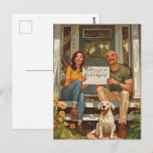 Einladung von American Family Erntedank Postkarte (Vorne/Hinten)