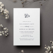 Einladung von Ampersand Monogram-Engagement