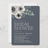 Einladung von Anemone und Eukalyptus Bridal Dusche (Vorderseite)