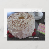 Einladung von Angel Food Cake (Vorne/Hinten)