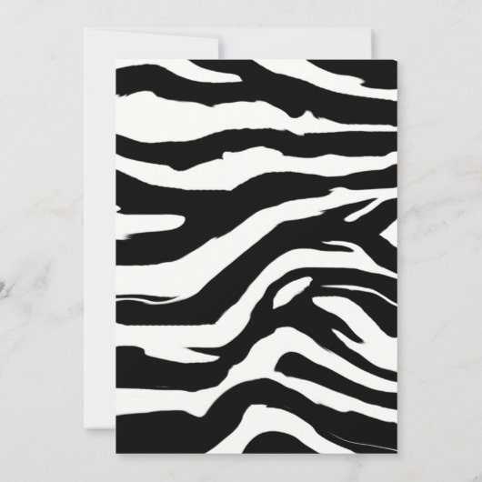 Einladung von Animal Print Bachlorette (Rückseite)