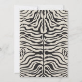 Einladung von Animal Print Bridal Dusche (Rückseite)