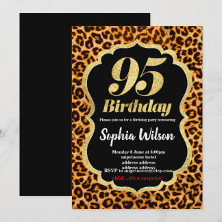 Einladung von Animal Print Leopard