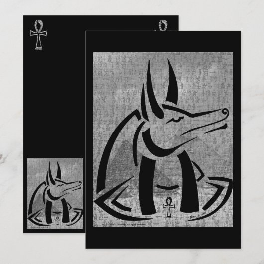 Einladung von Anubis (Vorne/Hinten)