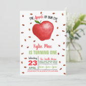 Einladung von Apple zum Geburtstag - Apfel unseres (Stehend Vorderseite)