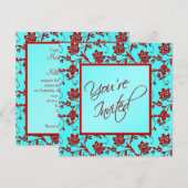 Einladung von Aqua und Roter Flora "You're Invited (Vorne/Hinten)
