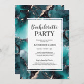 Einladung von aquamarin Gold Junggeselinnen-Abschi (Vorne/Hinten)