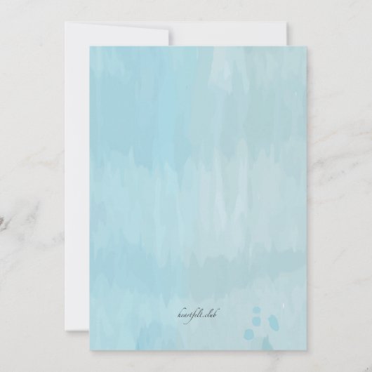 Einladung von Aquarellballons (Rückseite)