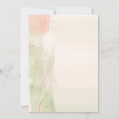 Einladung von Aquarellblättern (Rückseite)