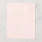 Einladung von Aquarellblumen (Rückseite)