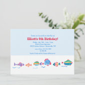 Einladung von Aquarellfischen (Stehend Vorderseite)