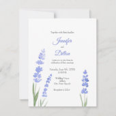 Einladung von Aquarelllavender (Vorderseite)