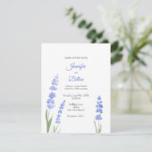 Einladung von Aquarelllavender (Stehend Vorderseite)