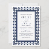 Einladung von Arabesque | Dunkelblau (Vorderseite)