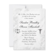 Einladung von Ärzten und Anwälten zur Hochzeit