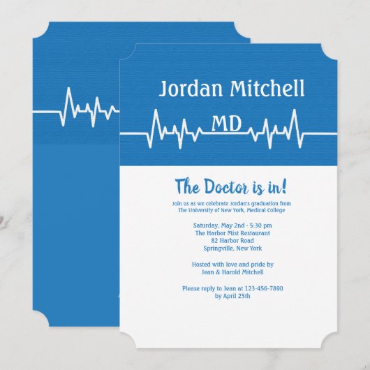Einladung von Ärztlichen Abschlüssen (Vorne/Hinten)